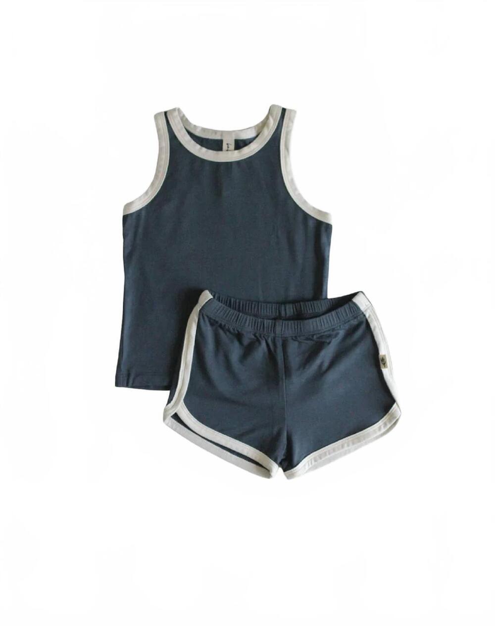 NEW BABYSPROUTS kid's color block track set in blue